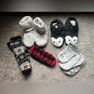 Old Navy Woolrich Lemon Womens Slipper Sock Bundle